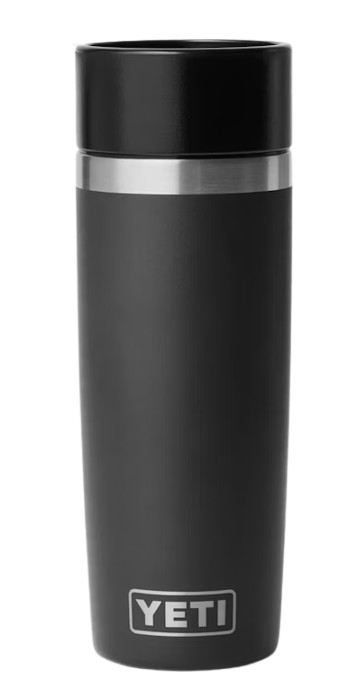 A photo of the Yeti Rambler 16oz Travel Water Bottle in colour black.