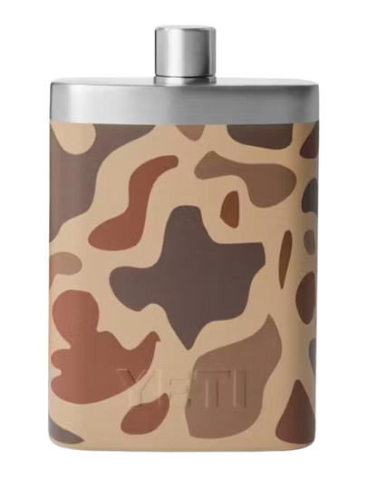 A photo of the Yeti Flask in colour wetland camo.