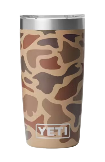 A photo of the Yeti Rambler 10oz Tumbler with MagSlider in colour wetlands camo.