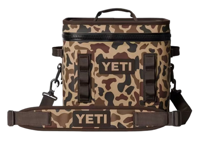 A photo of the Yeti Hopper Flip 12 in colour wetlands camo.