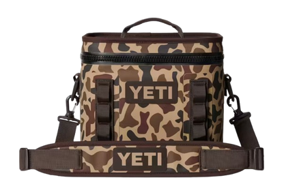 A photo of the Yeti Hopper Flip 8 in colour wetlands camo.
