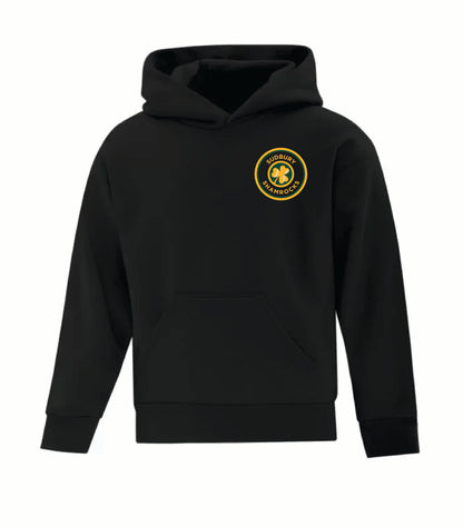 A photo of the Sudbury Minor Baseball Association Team - Youth Hoodie in colour black.