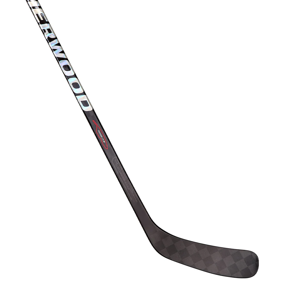 A photo of the Sherwood CODE Encrypt Canada Edition Hockey Stick in colour red and black.