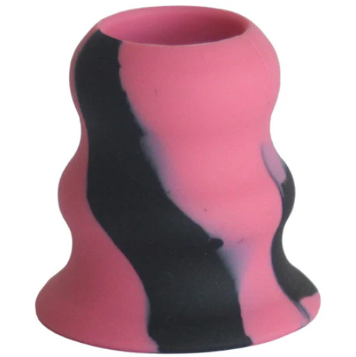 A photo of the Sidelines Grip N' Rip Bat Taper in colour pink and black