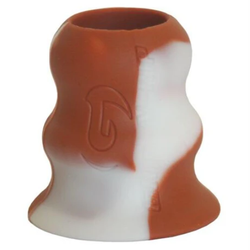 A photo of the Sidelines Grip N' Rip Bat Taper in colour white and red.