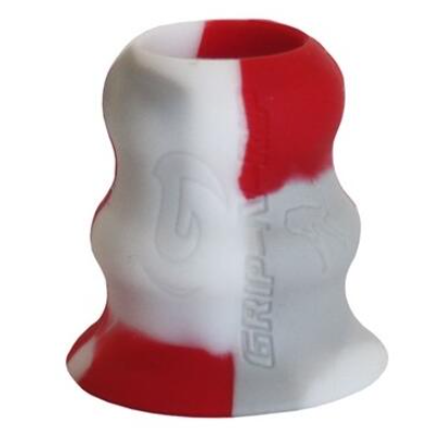 A photo of the Sidelines Grip N' Rip Bat Taper in colour white and red