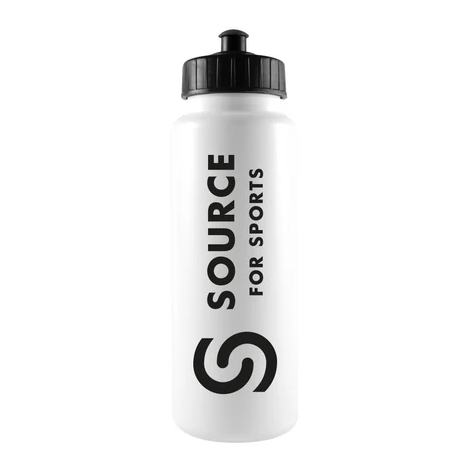 Source for Sports Tallboy Water Bottle 1L - Membrane Lid White