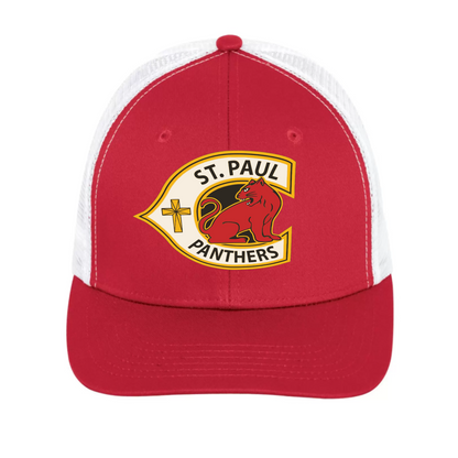 St. Paul Catholic Elementary School Panthers - Snapback Trucker Hat Front