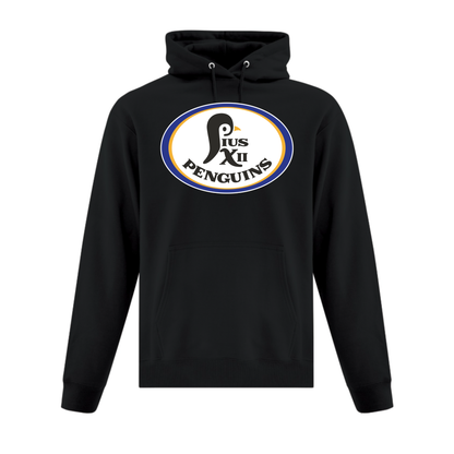 A photo of the St Paul Pius XII Penguins - Adult Hoodie in colour black.