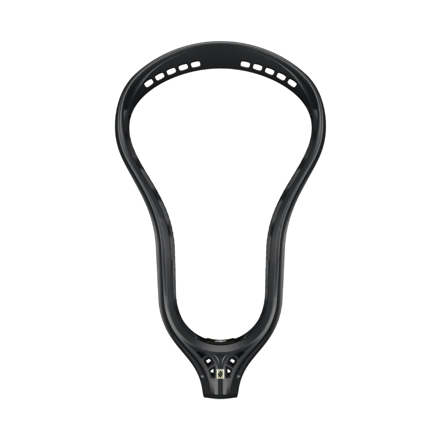 A photo of the StringKing Mark 3D Unstrung Lacrosse Head in colour black.