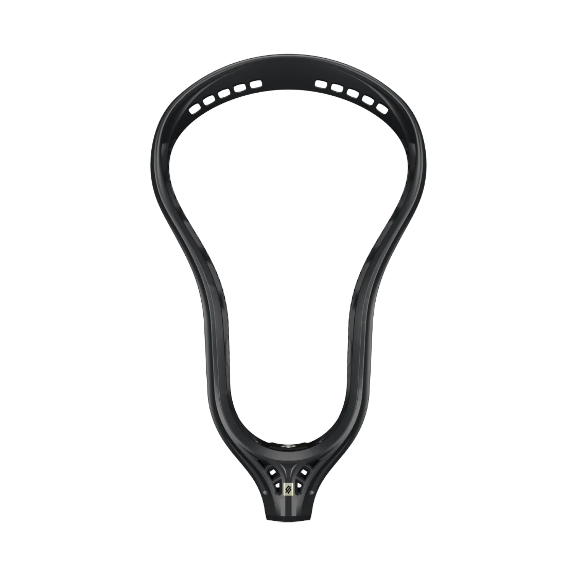 A photo of the StringKing Mark 3D Unstrung Lacrosse Head in colour black.