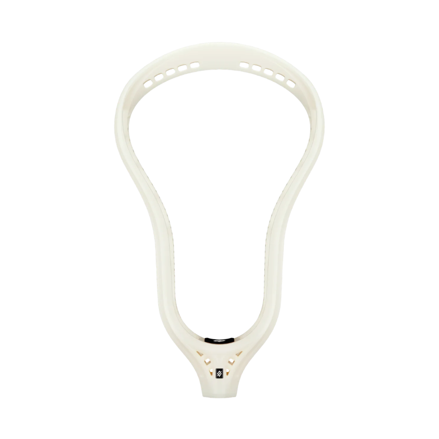 A photo of the StringKing Mark 3D Unstrung Lacrosse Head in colour raw white.