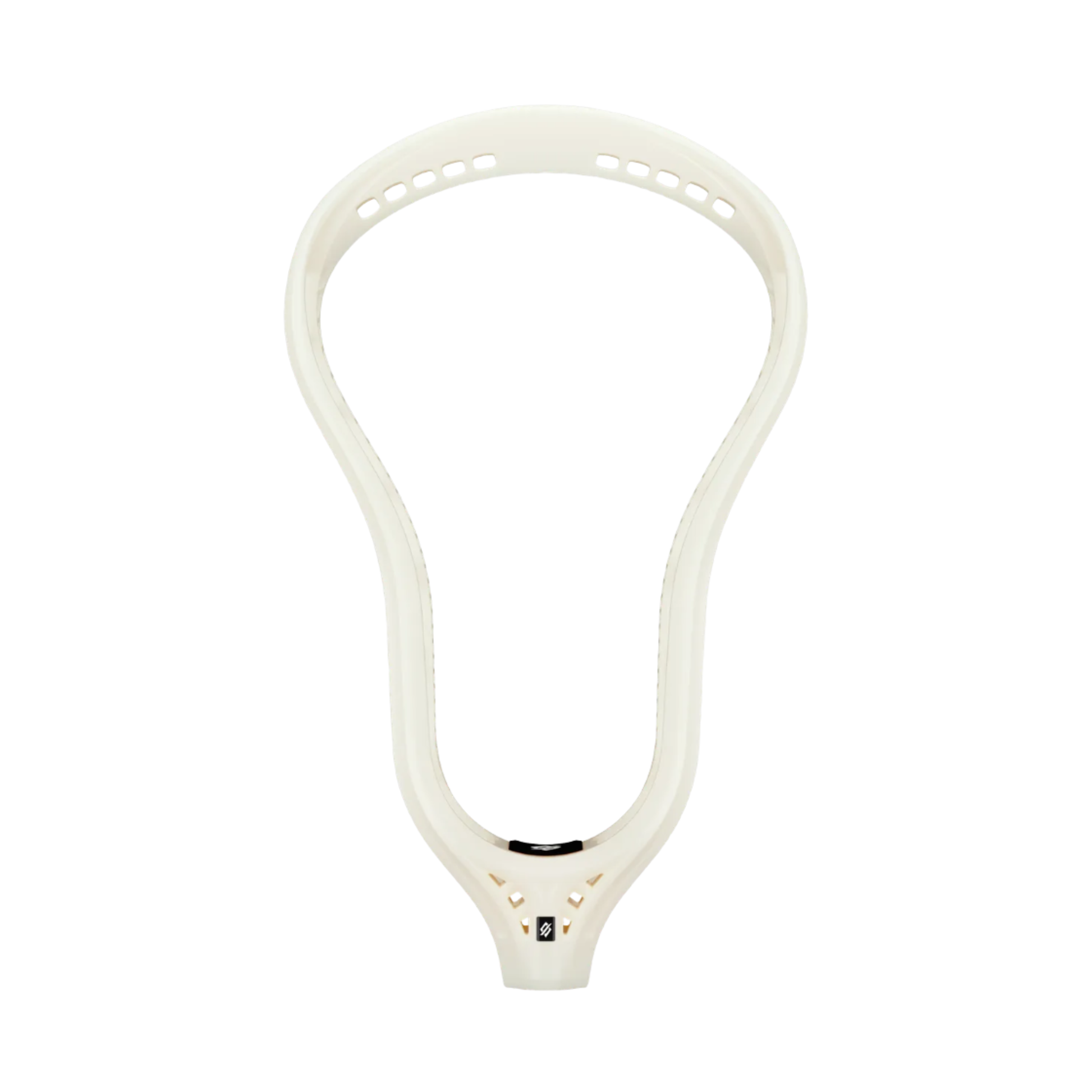 A photo of the StringKing Mark 3D Unstrung Lacrosse Head in colour raw white.