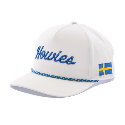 A photo of the The Tour Lid - International Series Sweden in colour white, blue and yellow.