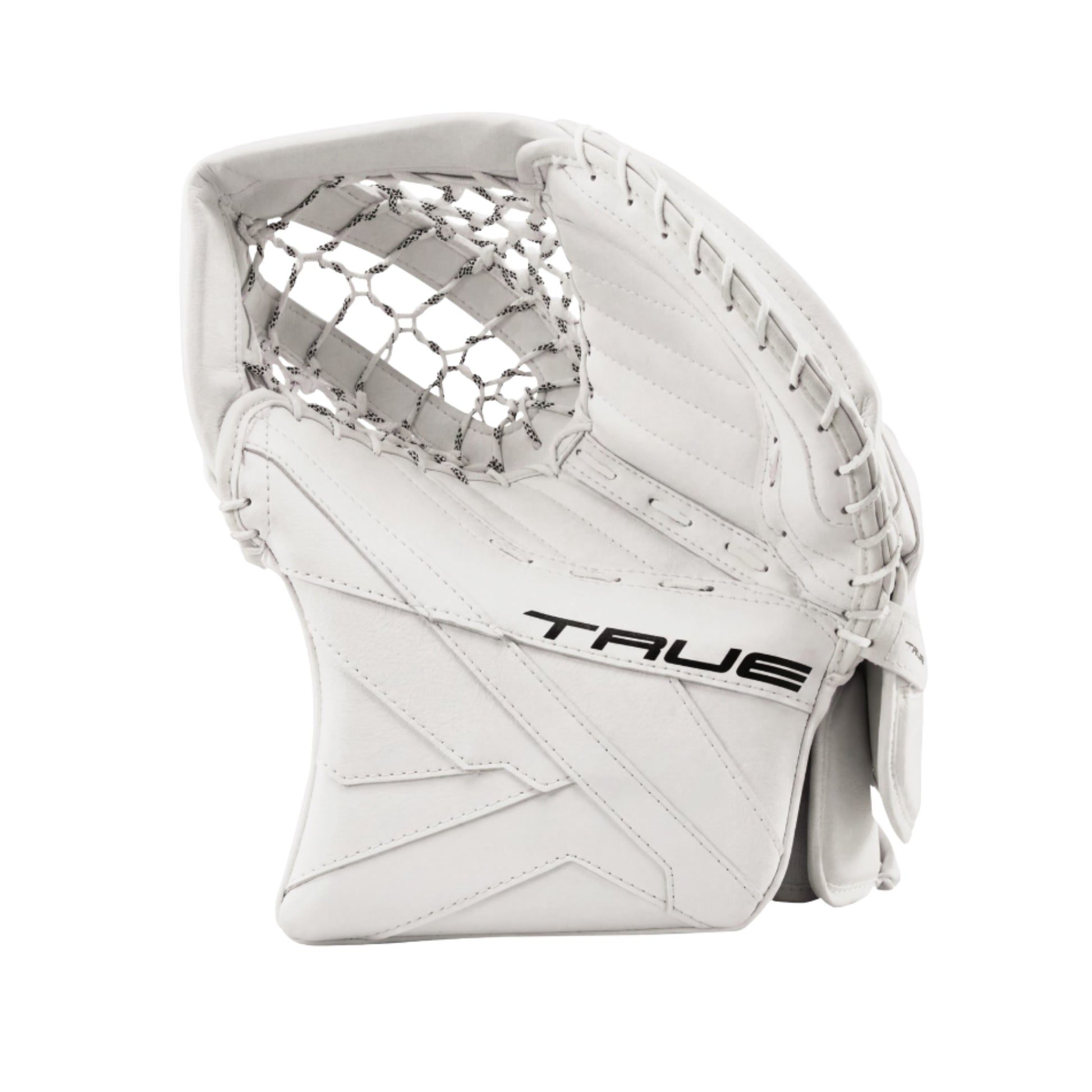 A photo of the True Hockey Catalyst 5X6 Goalie Catcher in colour white.