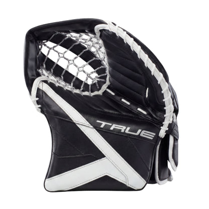 A photo of the True Hockey Catalyst 5X6 Senior Goalie Catcher in colour black and white.