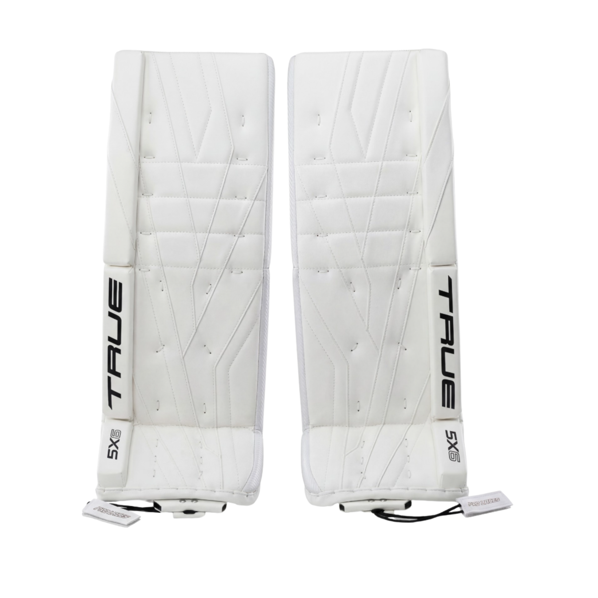 True Hockey Catalyst 5X6 Senior Goalie Pad in white.