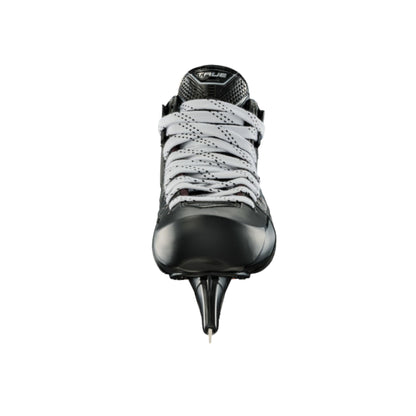 A photo of the True Hockey Catalyst 7X6 Goalie Skate in colour black and white.