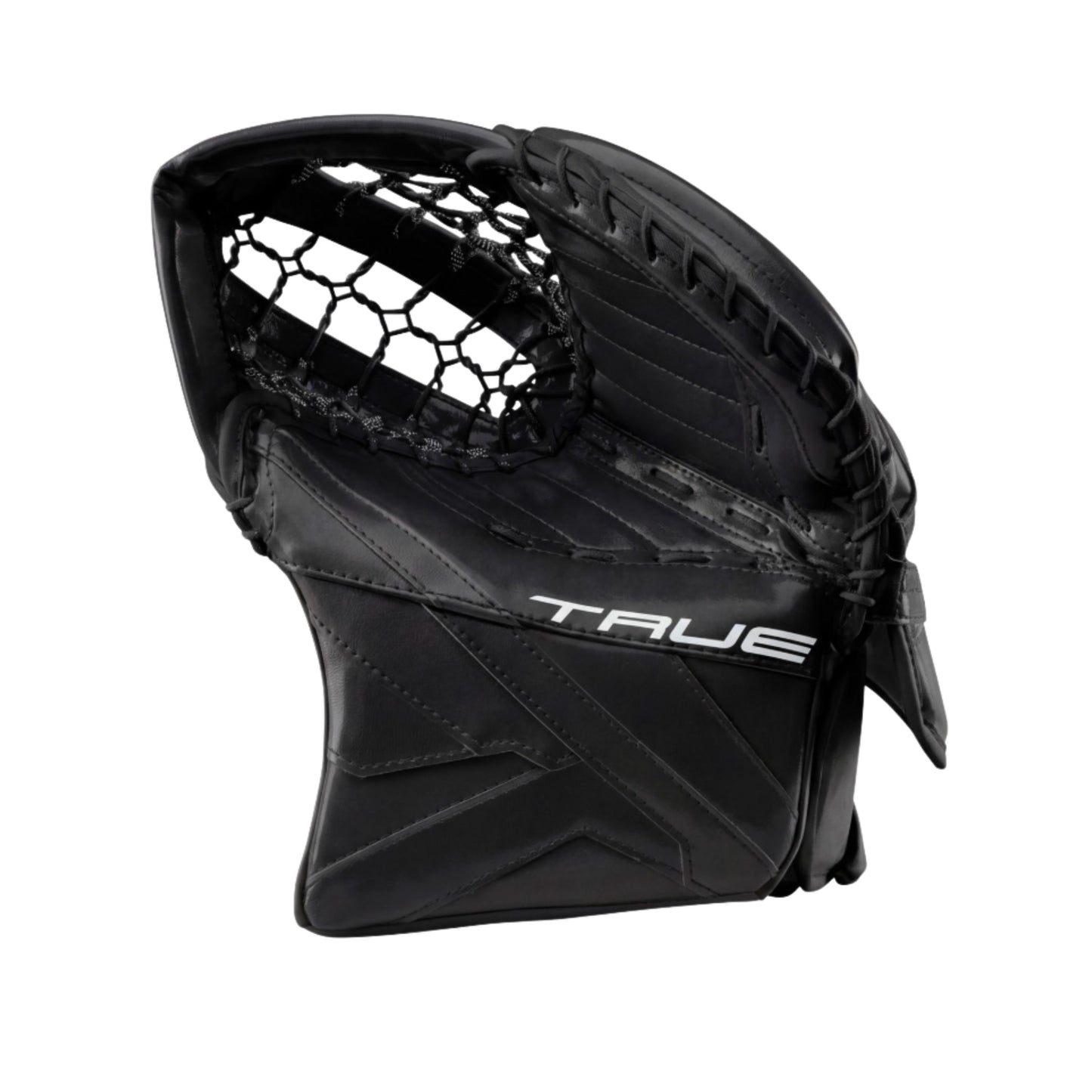 A photo of the True Hockey Catalyst 7X6 Goalie Catcher in colour black