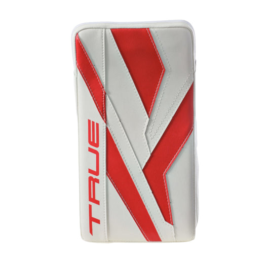 A photo of the True Hockey Catalyst Nitro Senior Goalie Catcher in colour white and red.