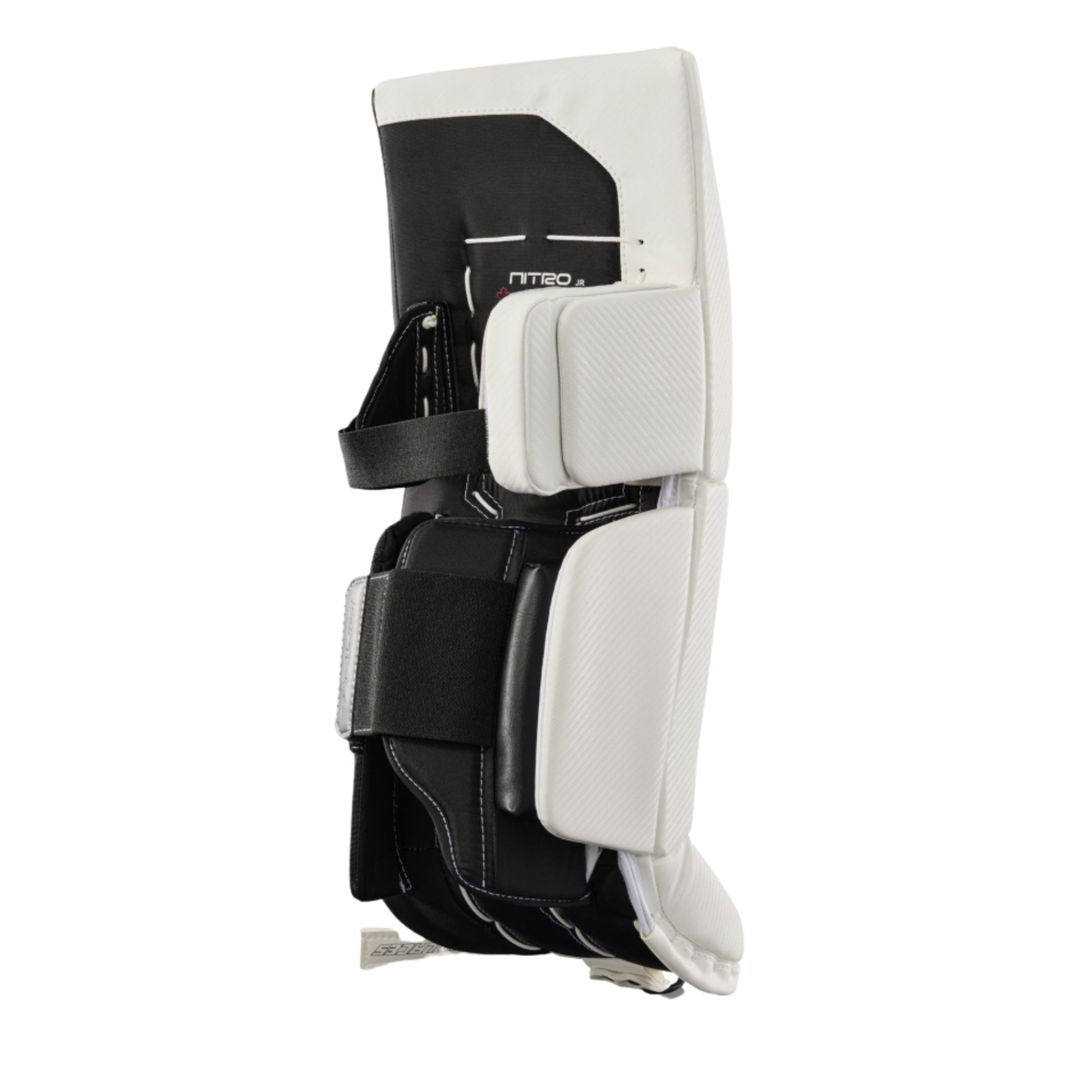 A photo of the True Hockey Catalyst Nitro Junior Goalie Pad in colour white and black.