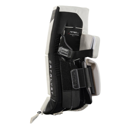 A photo of the True Hockey Catalyst Nitro Junior Goalie Pad in colour white and black.