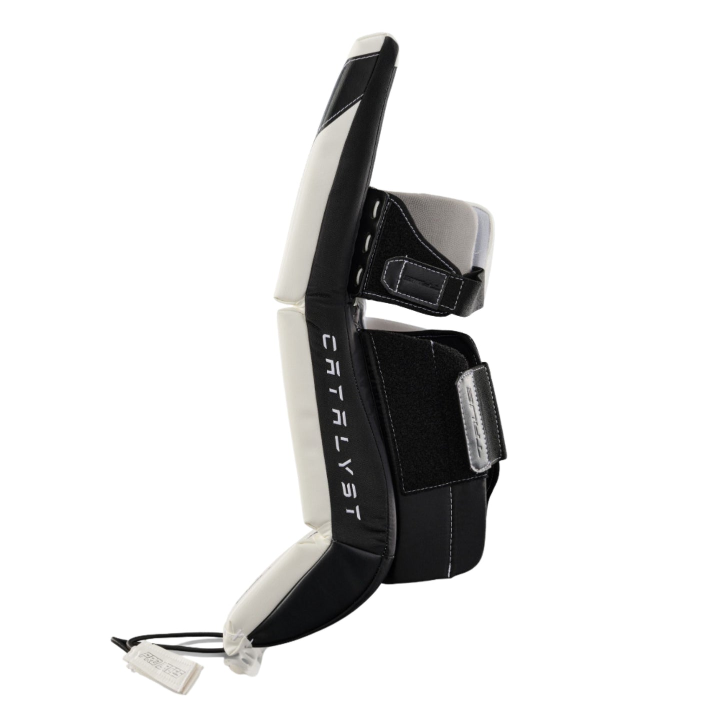 A photo of the True Hockey Catalyst Nitro Junior Goalie Pad in colour white and black.