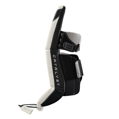 A photo of the True Hockey Catalyst Nitro Junior Goalie Pad in colour white and black.