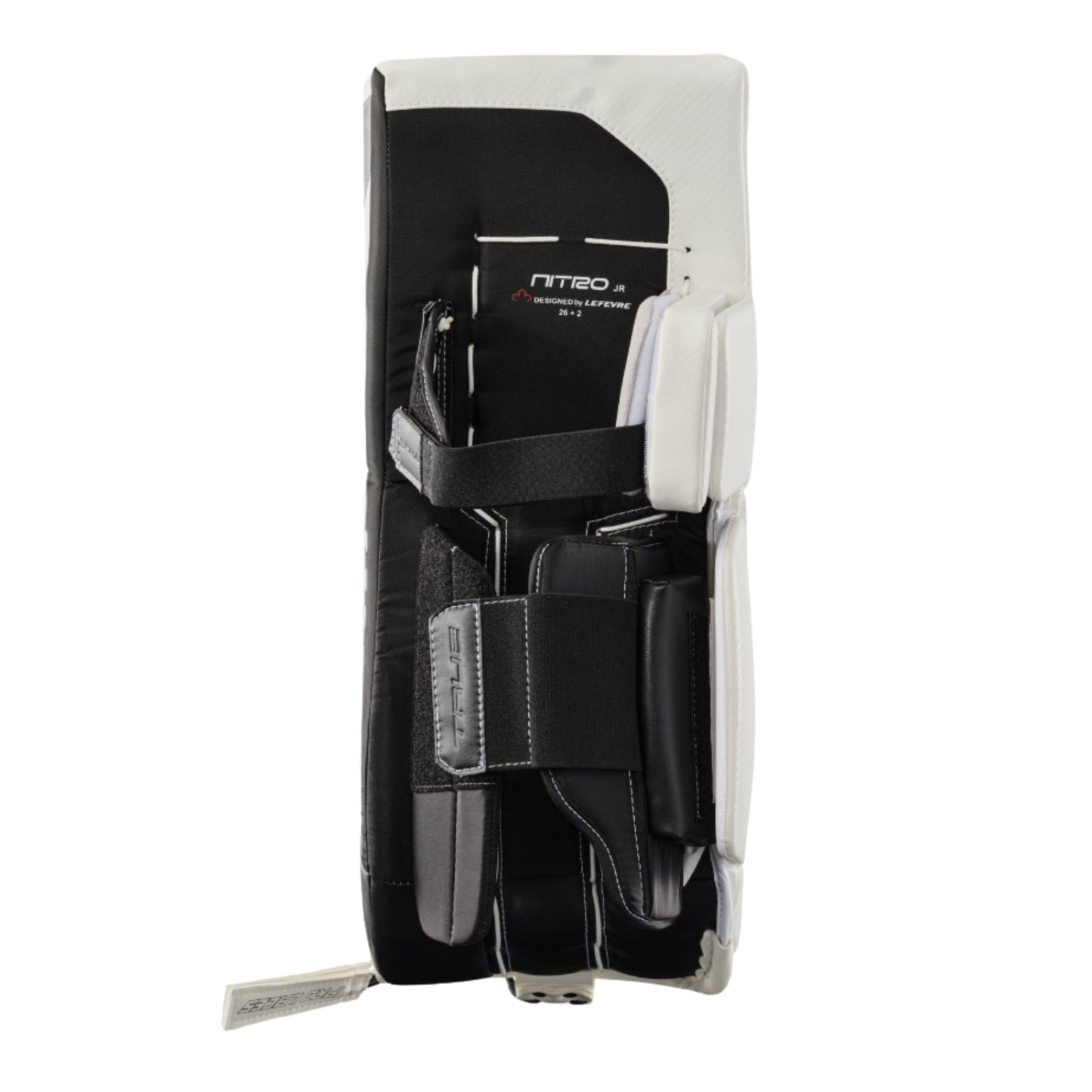 A photo of the True Hockey Catalyst Nitro Junior Goalie Pad in colour white and black.