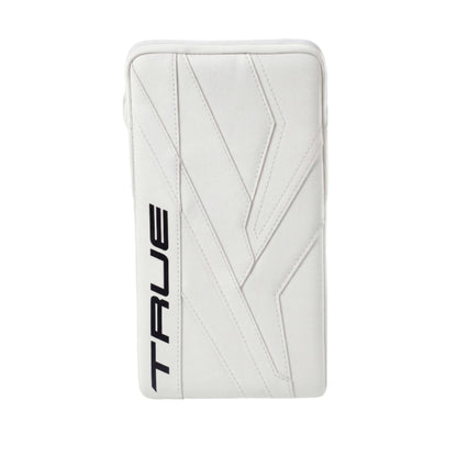 A photo of the True Hockey HZRDUS 5X6 Senior Goalie Blocker in colour white.