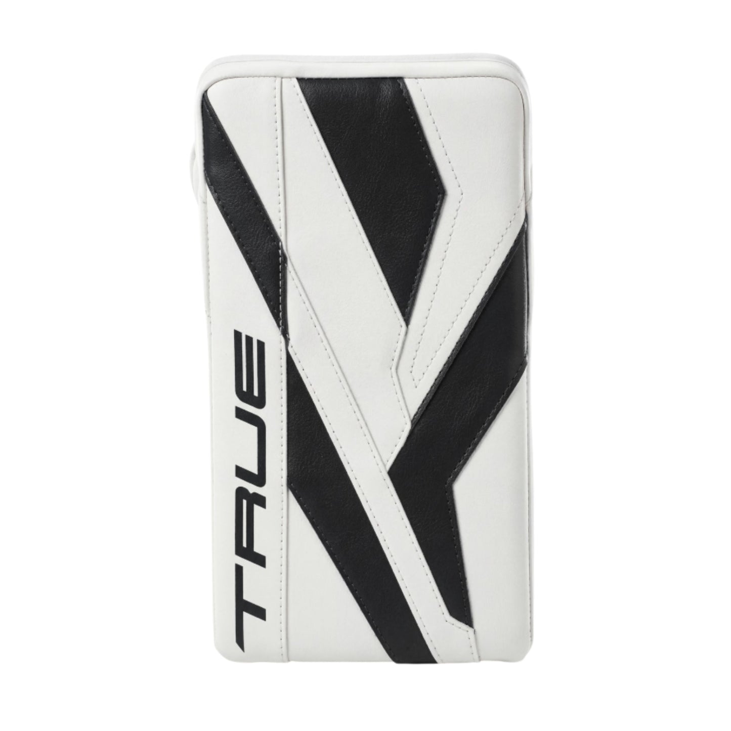 A photo of the True Hockey HZRDUS 5X6 Senior Goalie Blocker in colour white and black.