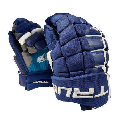 True XC9 Tapered Fit Junior Hockey Gloves Royal Blue
