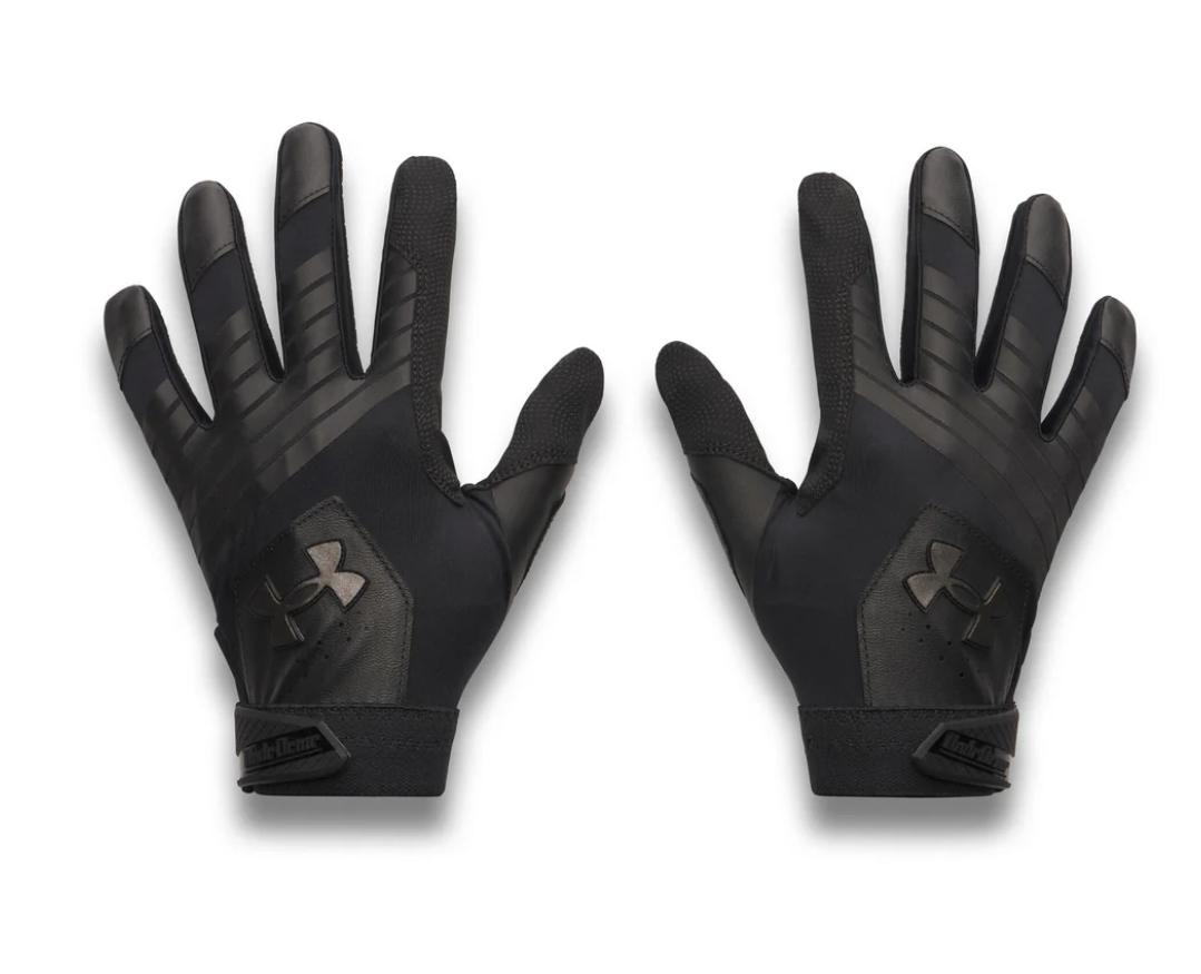 A photo of the Under Armour Clean Up Men's Baseball Batting Gloves in colour black
