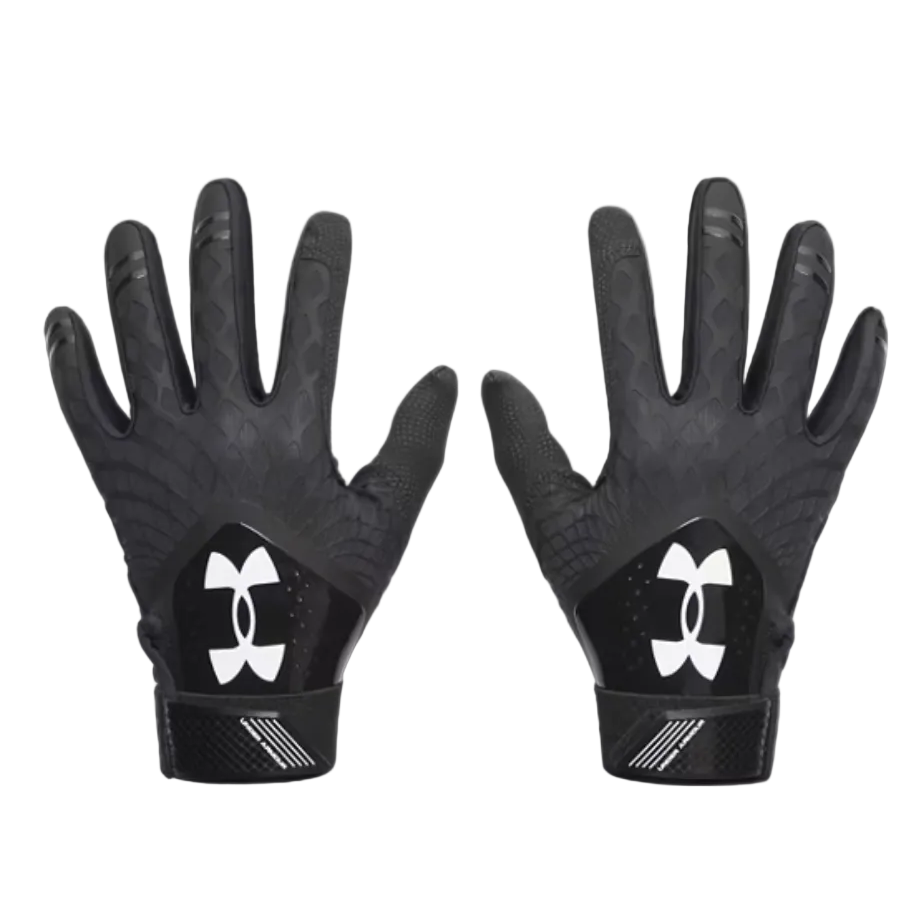 A photo of the Under Armour Glyde Women's Batting Gloves in colour black.