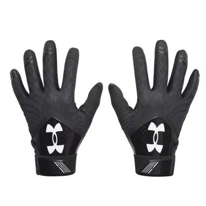 A photo of the Under Armour Glyde Women's Batting Gloves in colour black.