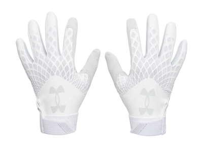 A photo of the Under Armour Glyde Women's Batting Gloves in colour White.
