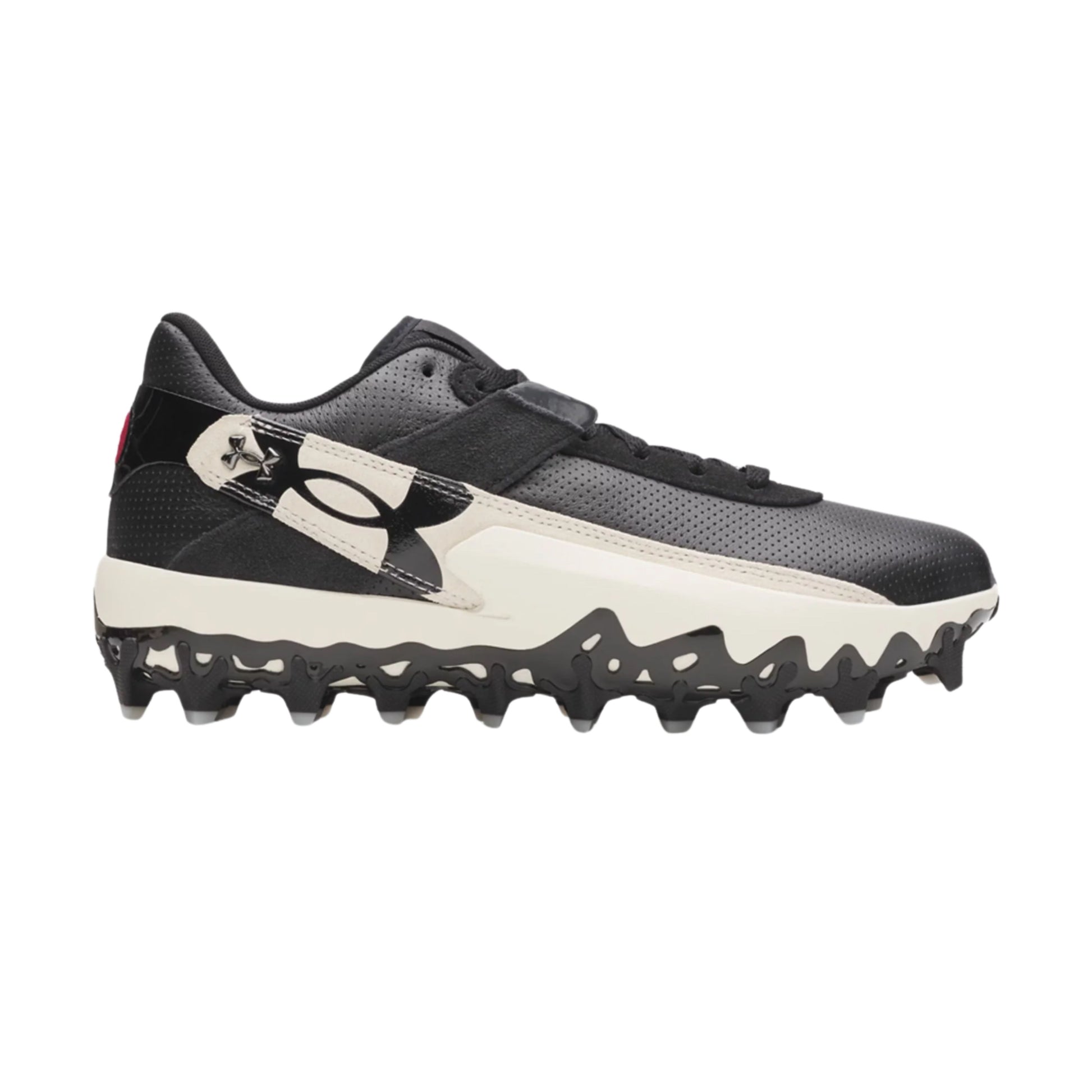A photo of the Under Armour Harper 10 Pro TPU Men's Baseball Cleats in colour white and black.