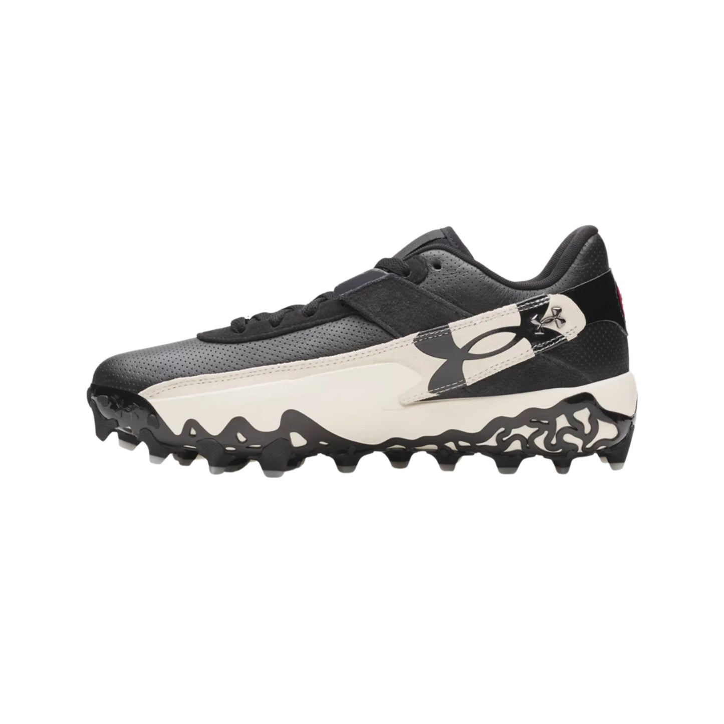 A photo of the Under Armour Harper 10 Pro TPU Men's Baseball Cleats in colour white and black.