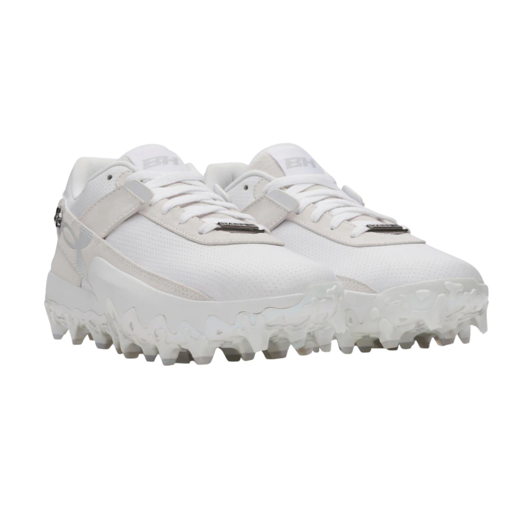 A photo of the Under Armour Harper 10 Pro TPU Men's Baseball Cleats in colour white.