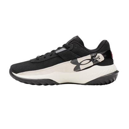 A photo of the Under Armour Harper 10 Pro Turf Men's Baseball Shoes in colour black and white.