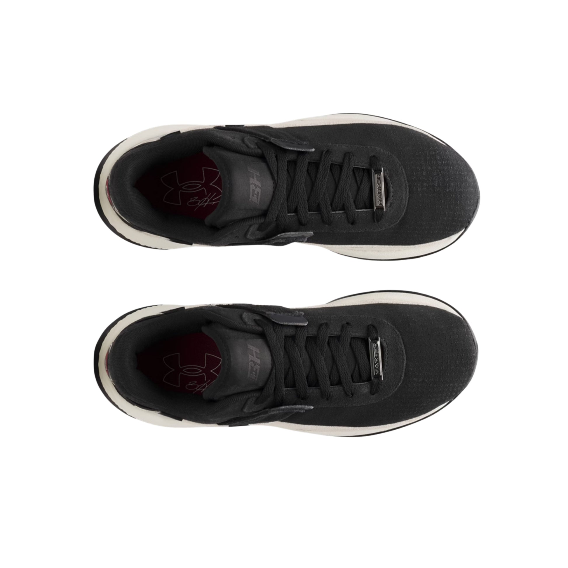 A photo of the Under Armour Harper 10 Pro Turf Men's Baseball Shoes in colour black and white.
