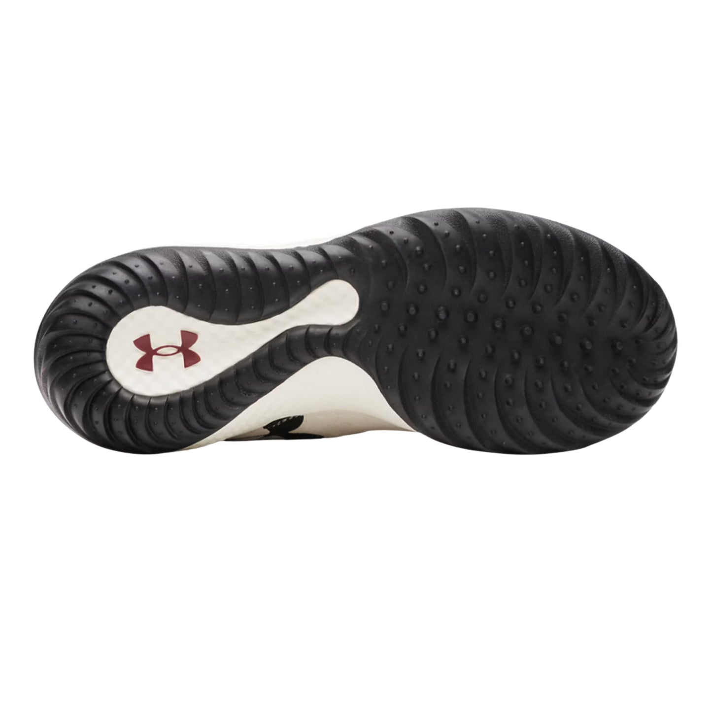 A photo of the Under Armour Harper 10 Pro Turf Men's Baseball Shoes in colour black and white.