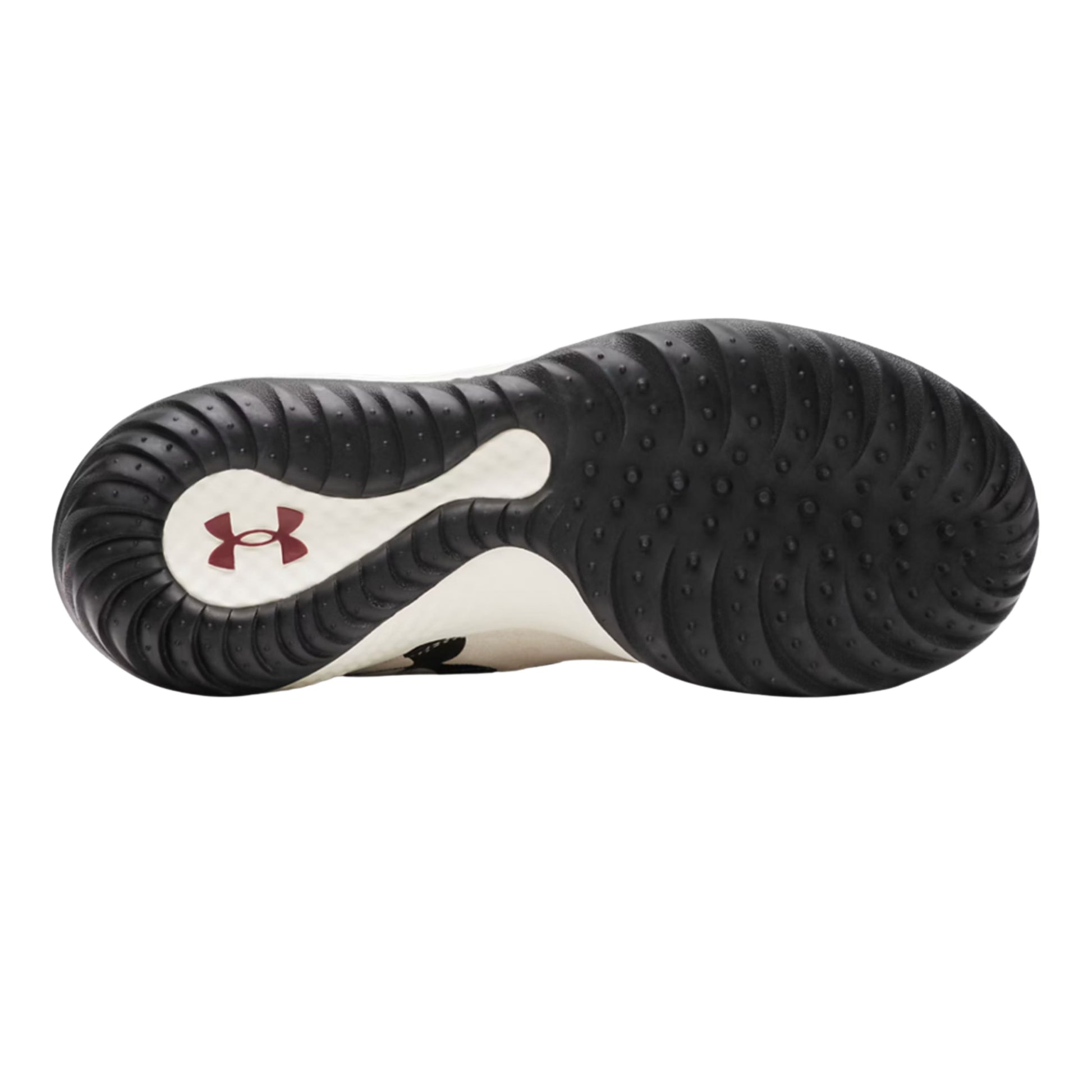 A photo of the Under Armour Harper 10 Pro Turf Men's Baseball Shoes in colour black and white.