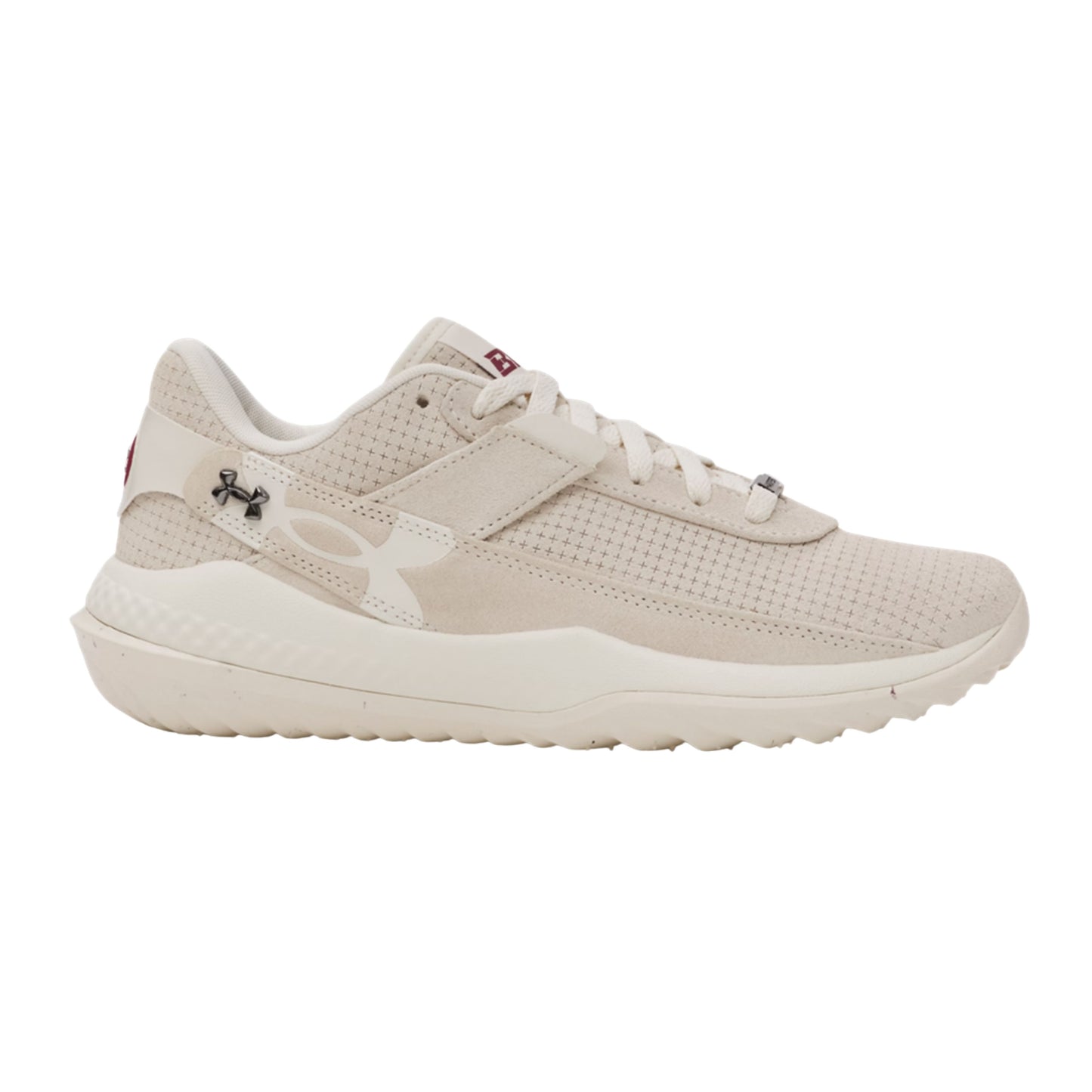 A photo of the Under Armour Harper 10 Pro Turf Men's Baseball Shoes in colour tan and white.