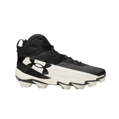 A photo of the Under Armour Harper 10 RM Men's Baseball Cleats in colour black and white.