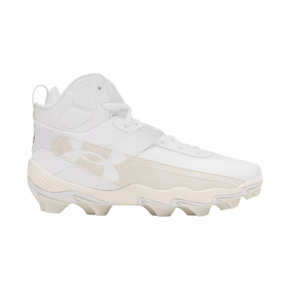 A photo of the Under Armour Harper 10 RM Men's Baseball Cleats in colour white.