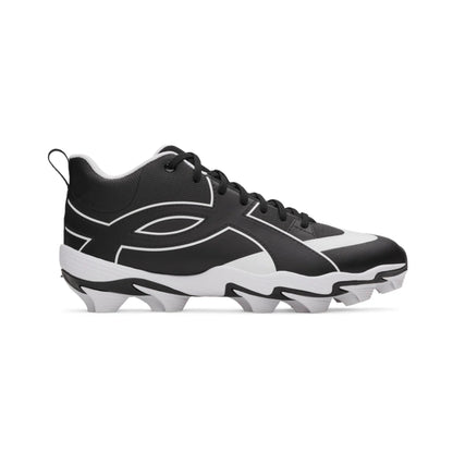 A photo of the Under Armour Leadoff Icon Mid Men's Baseball Cleats in colour black and white.