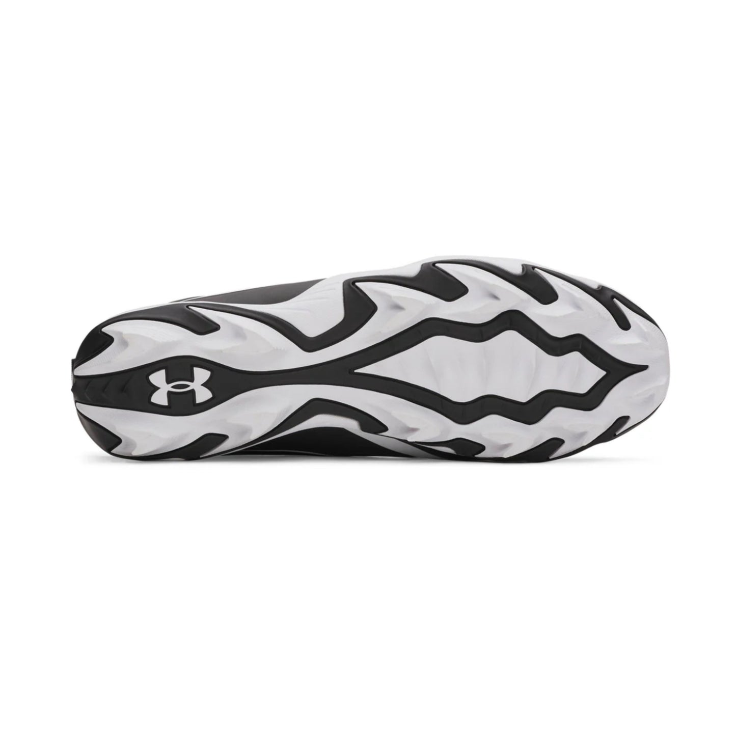 A photo of the Under Armour Leadoff Icon Mid Men's Baseball Cleats in colour black and white.