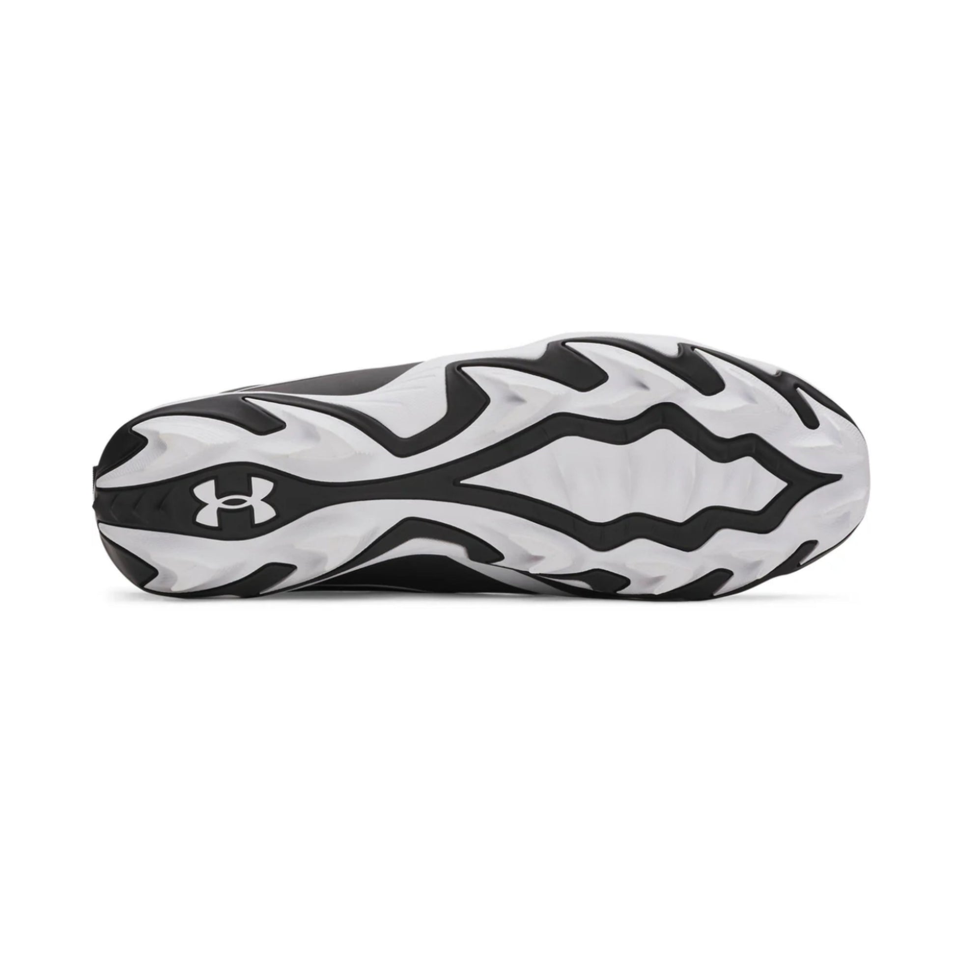 A photo of the Under Armour Leadoff Icon Mid Men's Baseball Cleats in colour black and white.