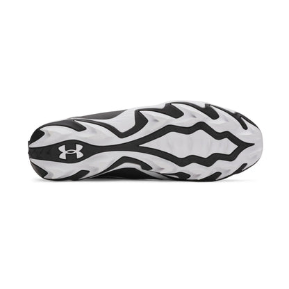 A photo of the Under Armour Leadoff Icon Mid Men's Baseball Cleats in colour black and white.